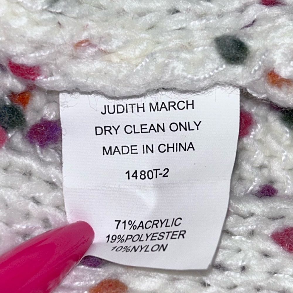 Judith March Ditsy Dots Cropped Sweater - Picture 8 of 10